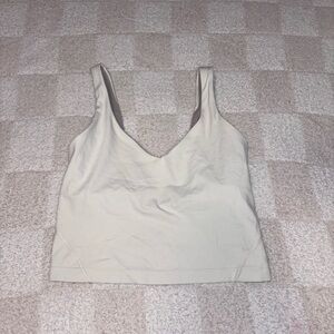 Lululemon Athletica Cream Crop Top